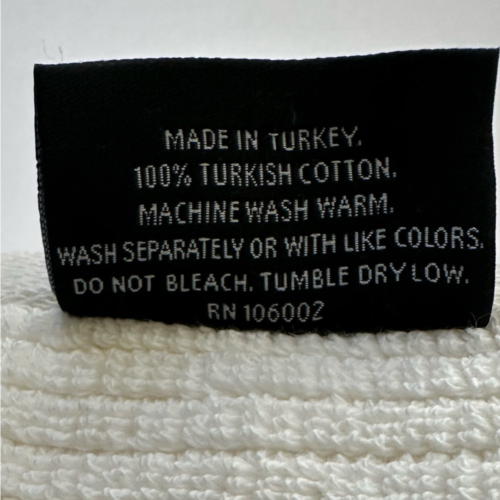 🎁6PC Hotel Balfour Bath Towel Set -CRMLTBG DUBLIN- Cotton- Cream & Heather Taupe - Picture 10 of 10
